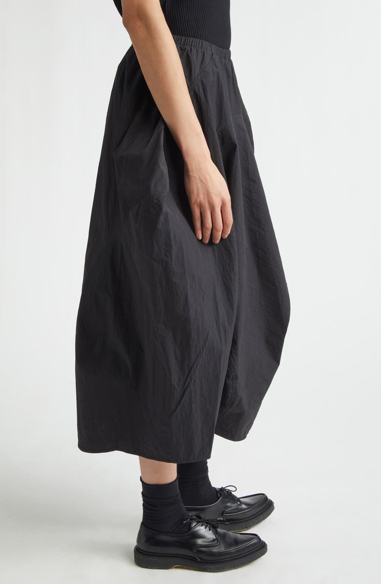 MELITTA BAUMEISTER Wavy Seam Crinkled Cotton & Nylon Midi Skirt, Alternate, color, 