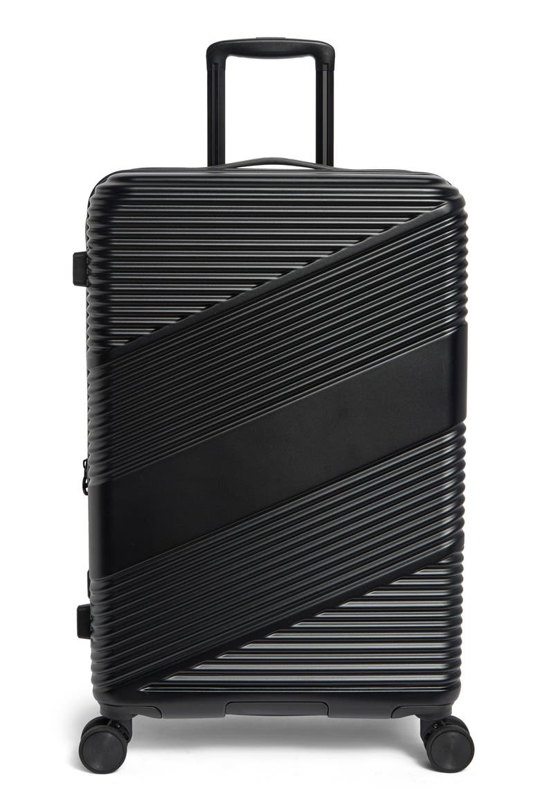 Ravia 24-Inch Hardside Luggage, Main, color, BLACK