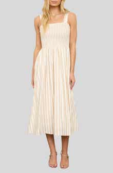 AUGUST SKY Stripe Sundress