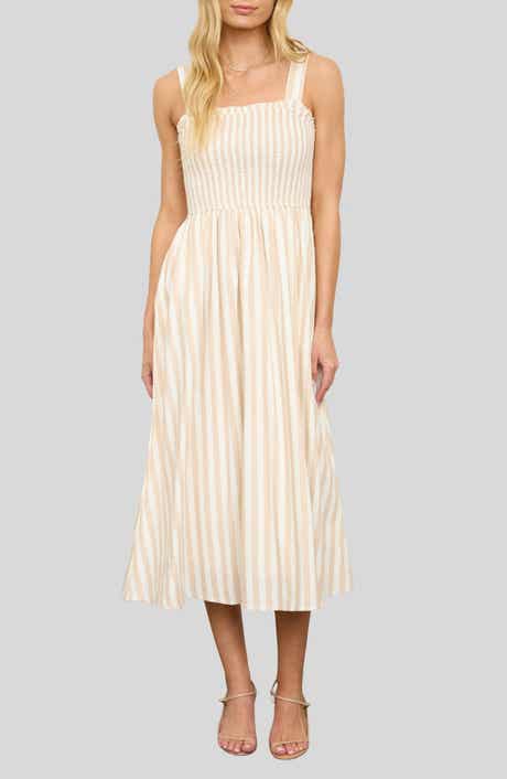 AUGUST SKY Stripe Sundress