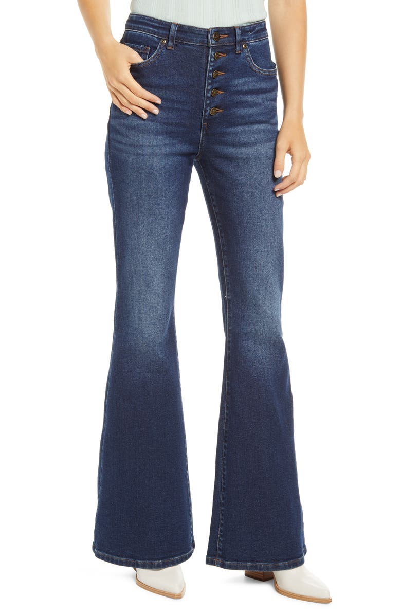 Lee High Waist Flare Jeans, Main, color,