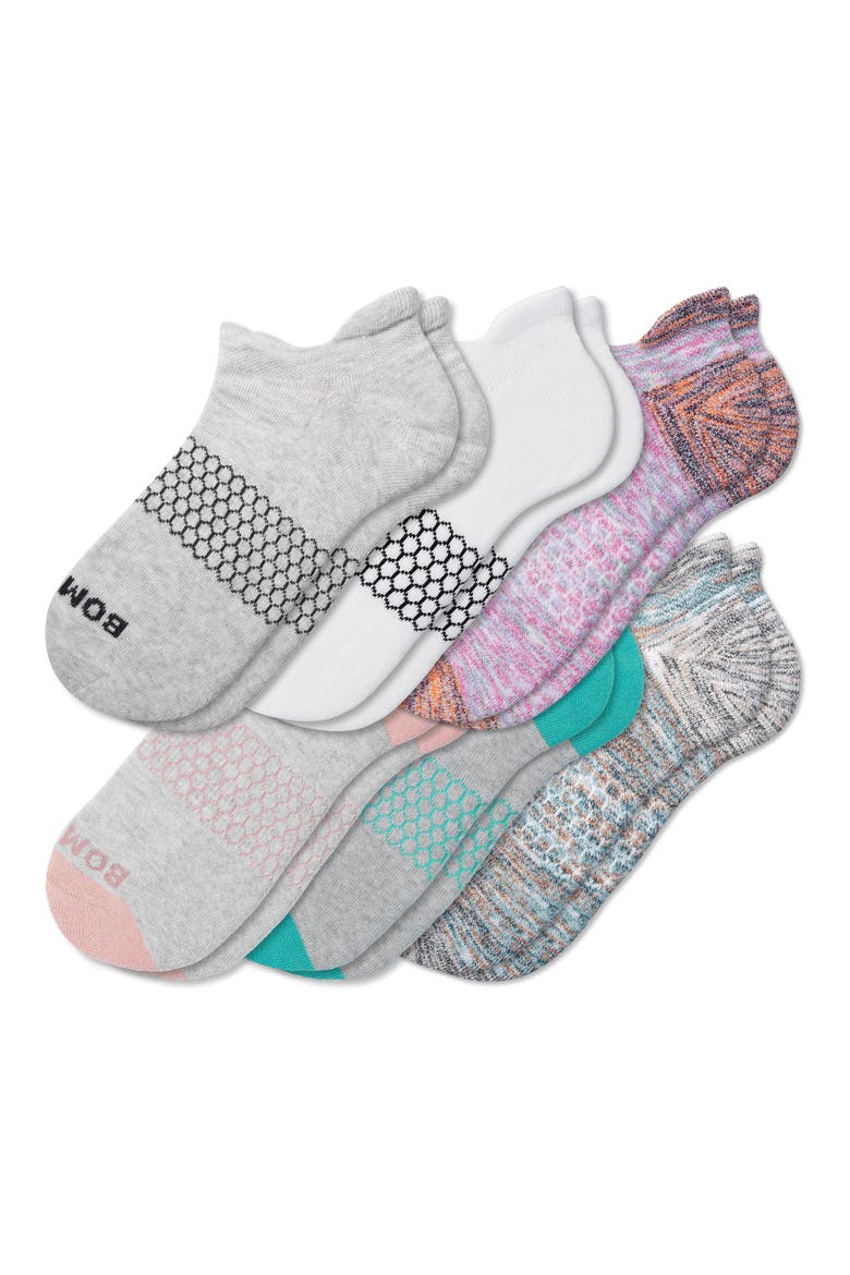 Assorted 6-Pack Originals Ankle Socks, Main, color, LAVENDER MIX