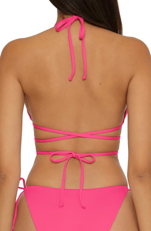 BECCA BECCA COLOR CODE WRAPAROUND TRIANGLE BIKINI TOP 