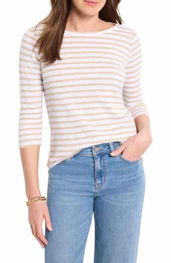 NZT by NIC+ZOE Stripe Boat Neck T-Shirt