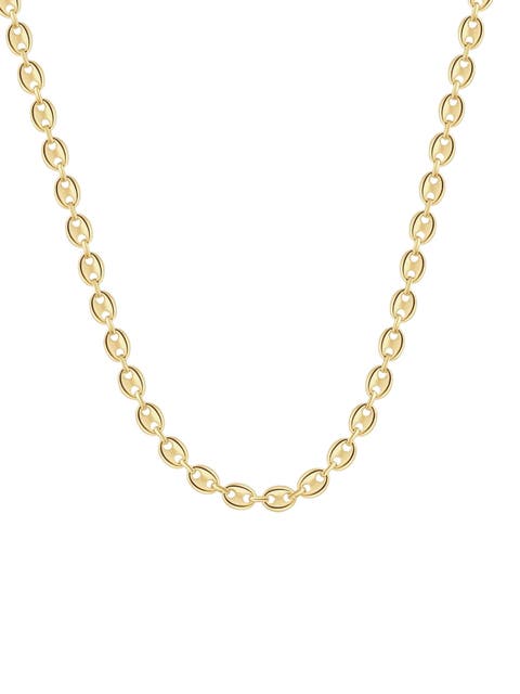 14k Gold Mariner Women's 24" Chain Necklace 22 Grams 7mm Thick