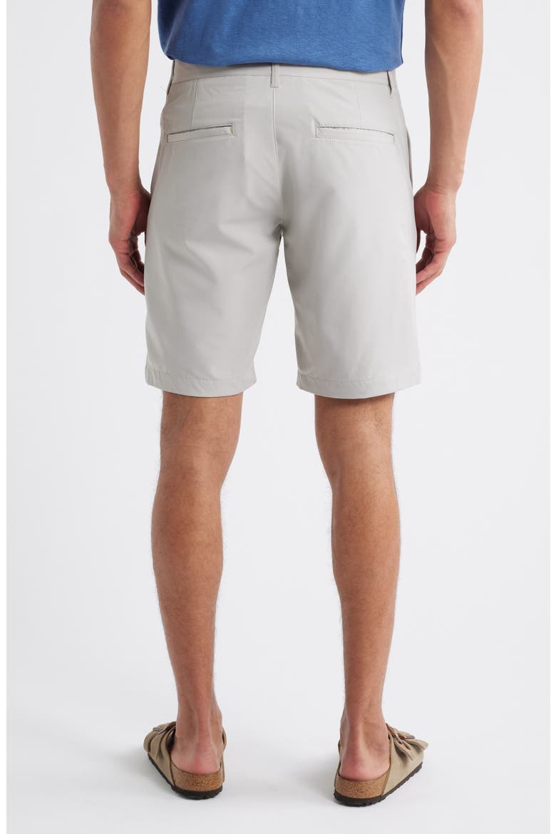 Bailey Flat Front Stretch Chino Shorts, Alternate, color, STONE
