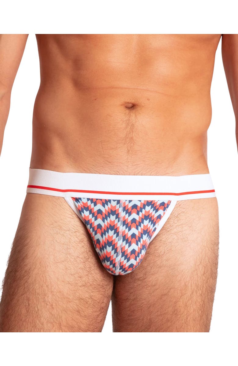 Mosmann Australia Men's Jockstrap, Alternate, color, Multi - Red