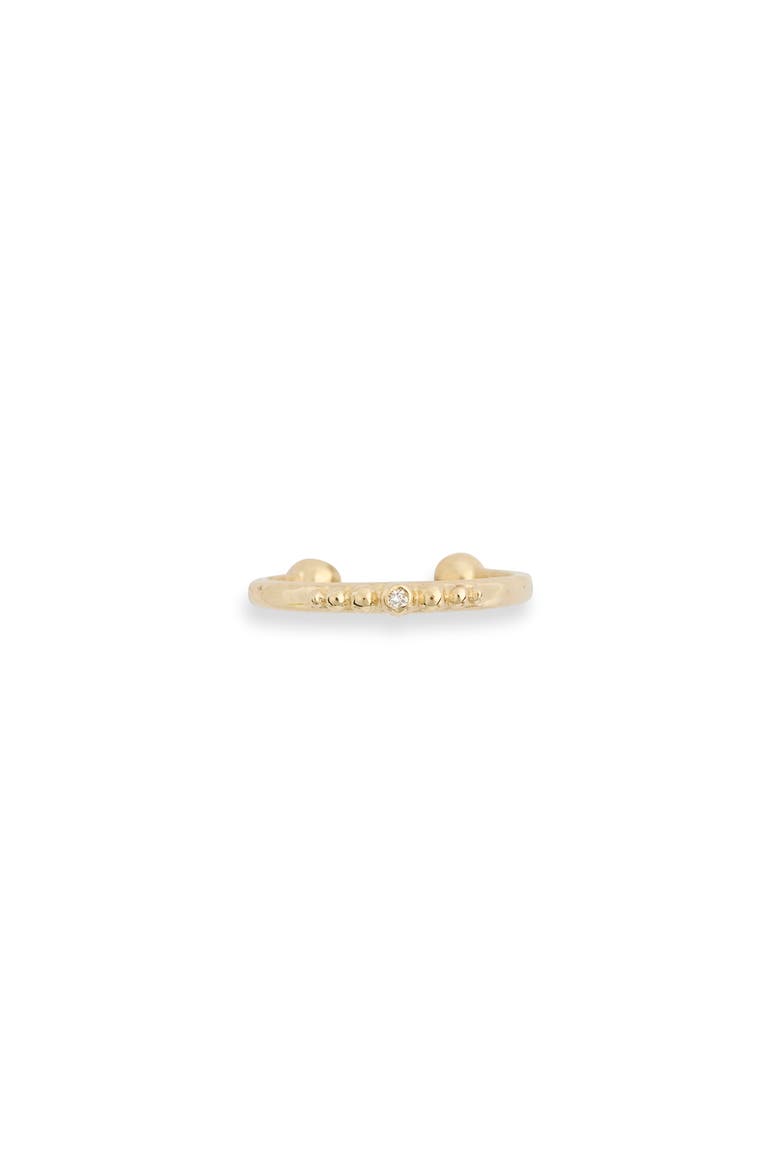 Dew Drop Diamond Ear Cuff, Alternate, color, YELLOW GOLD
