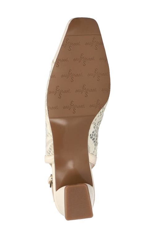 Easy Street Fortune Square Toe Slingback Pump In Multi