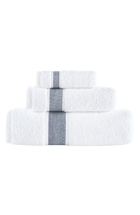 Ottoman Rolls Turkish Cotton 3-Piece Bath Essential Towels