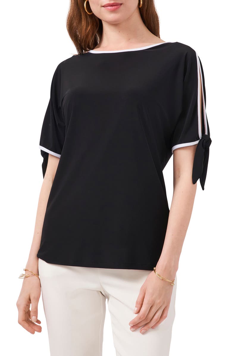 Chaus Cold Shoulder Tie Sleeve Top, Main, color, 