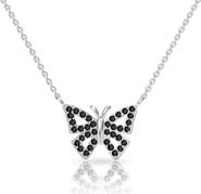 Donatello Gian Black Butterfly Necklace