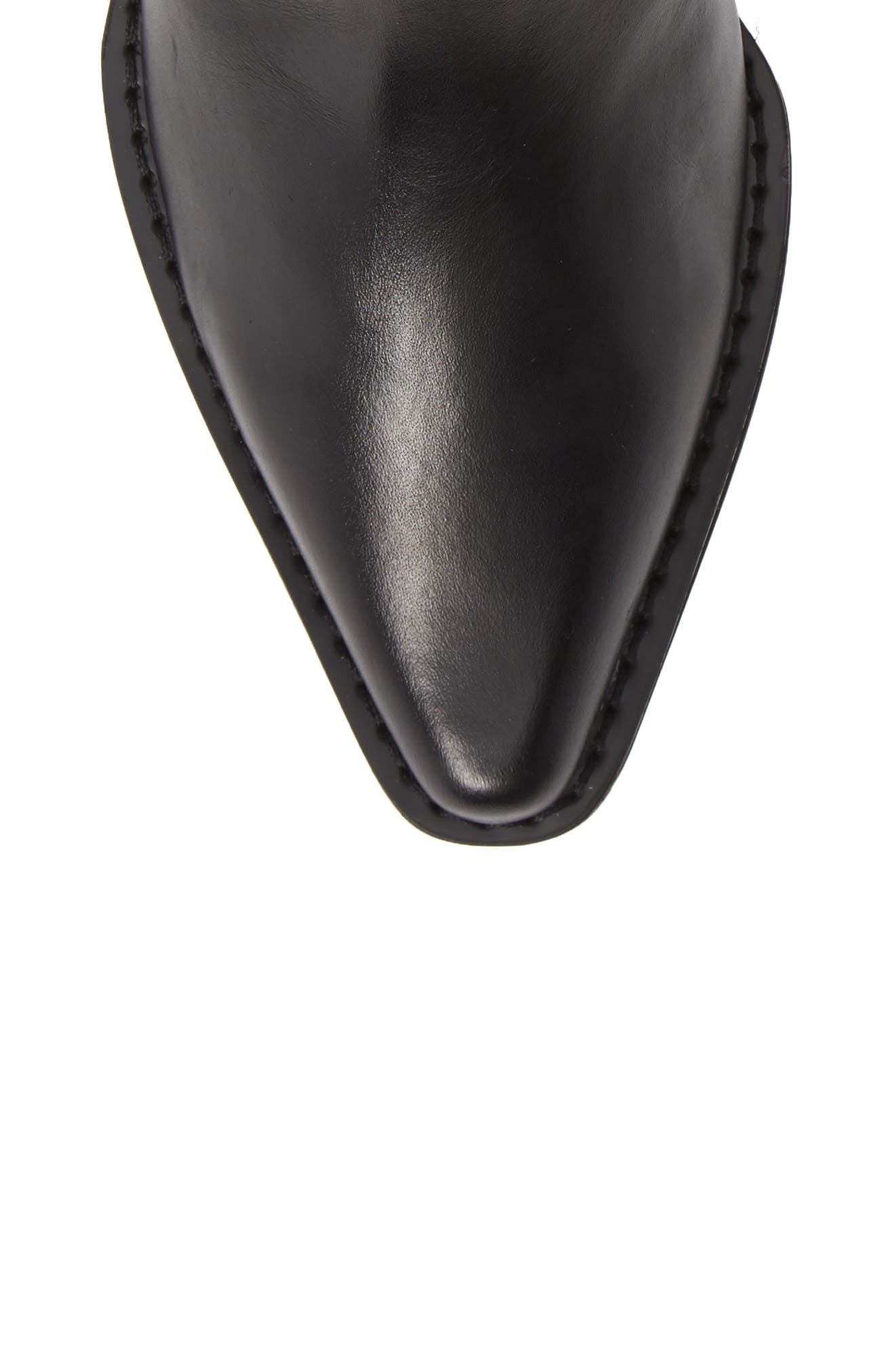 Barbara Bootie, Alternate, color, BLACK LEATHER