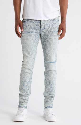 P001 Jacquard Monogram Skinny Jeans