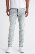 PURPLE BRAND P001 Jacquard Monogram Skinny Jeans