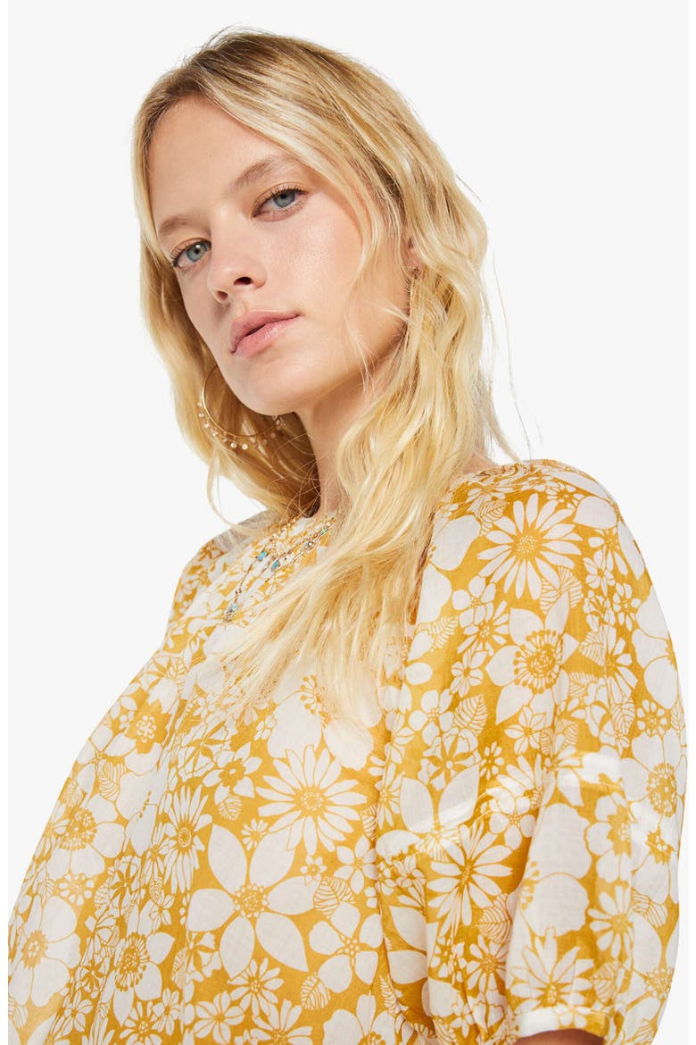 The Party in the Back Floral Cotton Crop Top, Alternate, color, FLORAL NOTES