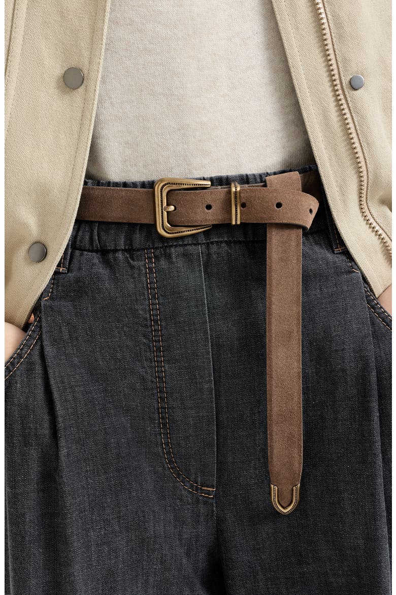 Suede belt, Alternate, color, Light Brown