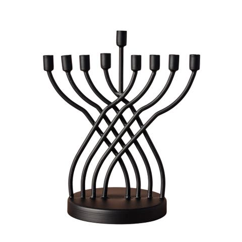 Sudaul Criss Cross Iron Menorah