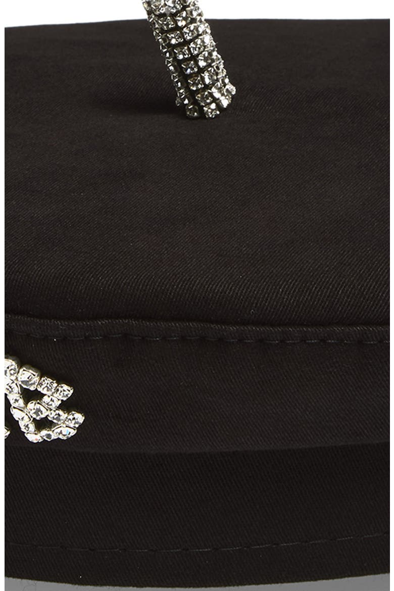 Crystal Embellished Beret, Alternate, color, BLACK