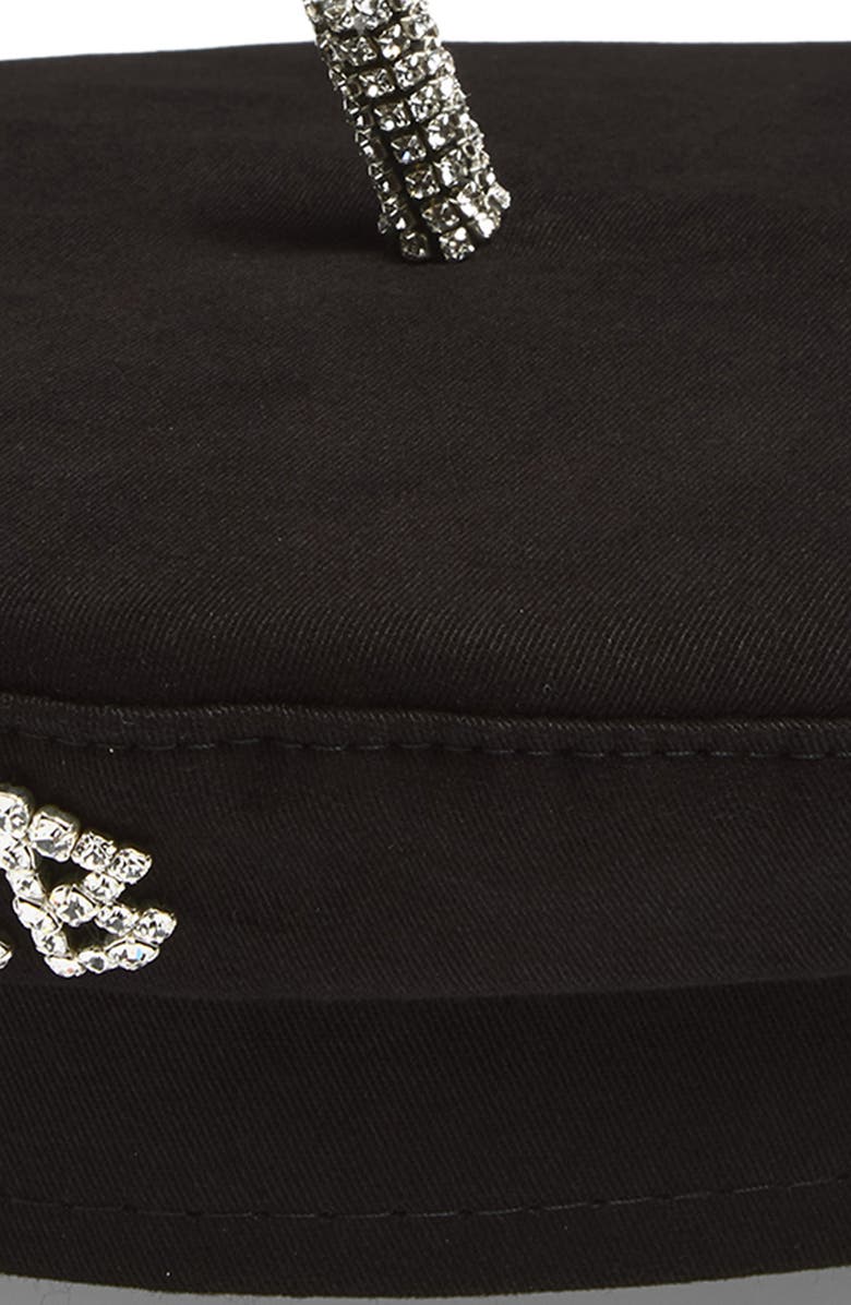 Ruslan Baginskiy Crystal Embellished Beret, Alternate, color, Black