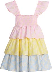 BISBY Kids' Tiered LeeLee Dress