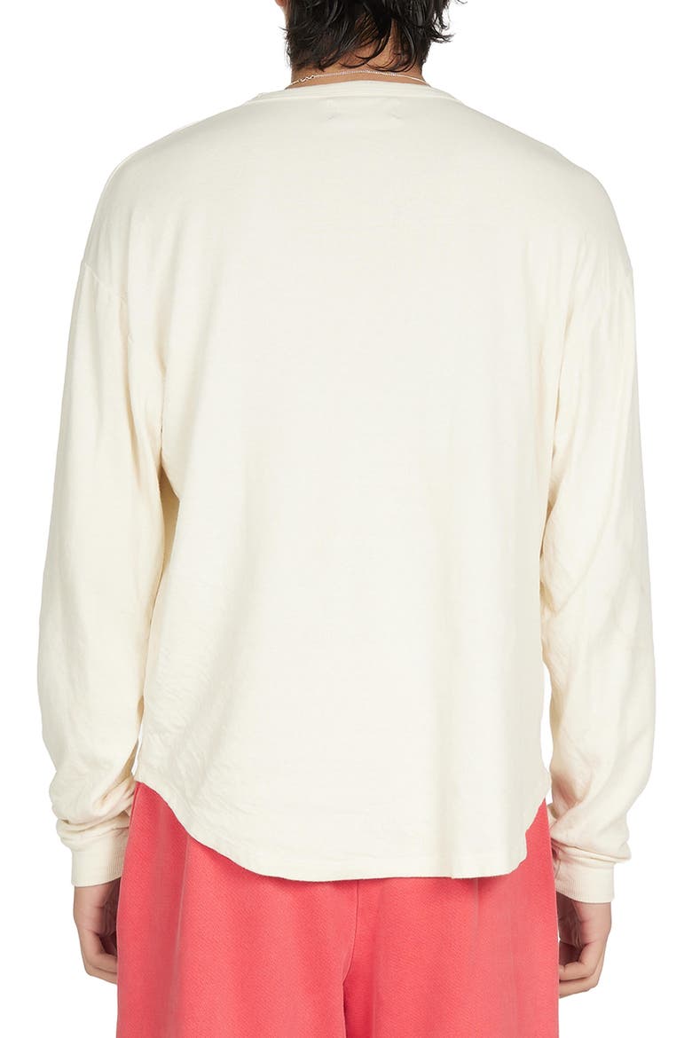 Double Jersey Baseball Hem Tee, Alternate, color, Ivory