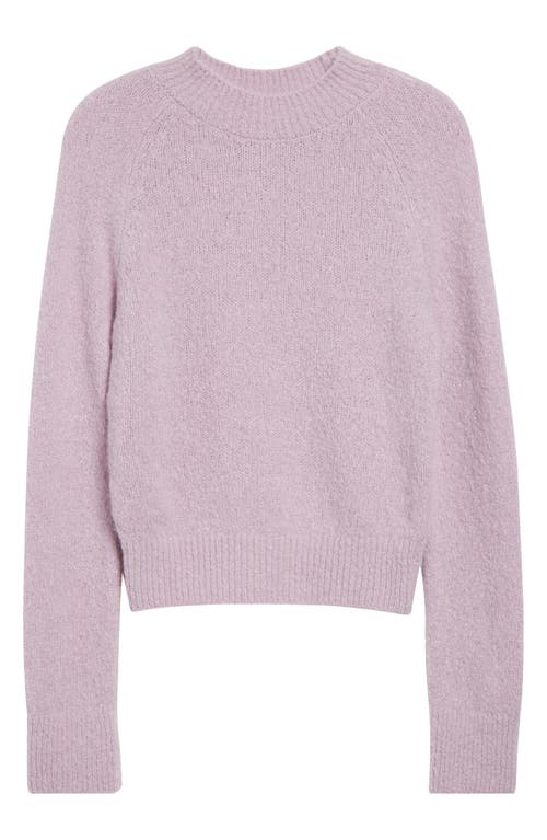 Dries Van Noten Texas Alpaca Blend Crewneck Sweater In Purple