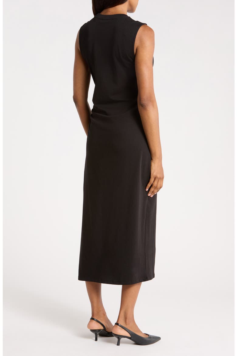 Cotton T-Shirt Dress, Alternate, color, BLACK