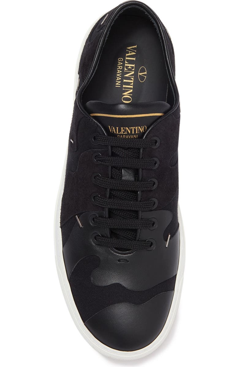 Valentino Uomo Contrast Camo Overlay Sneaker, Alternate, color,