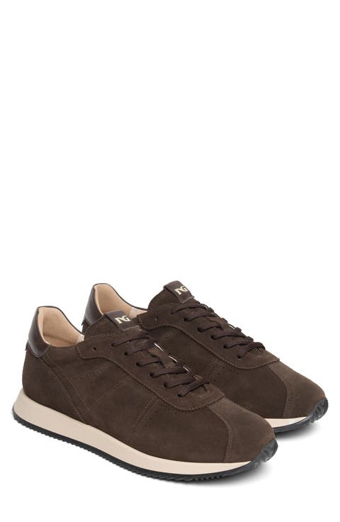 Retro Leather Lace Up Sneaker