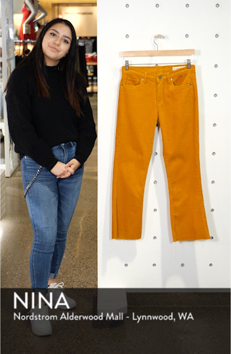 Corduroy Crop Flare Pants, sales video thumbnail