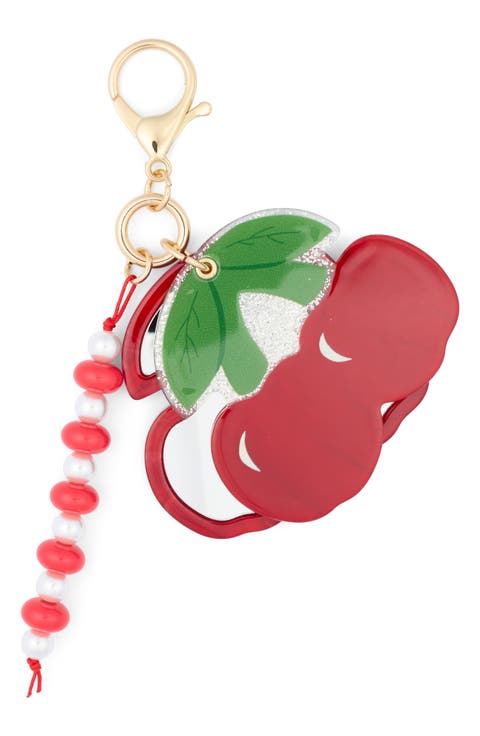 Cherry Mirror Bag Charm
