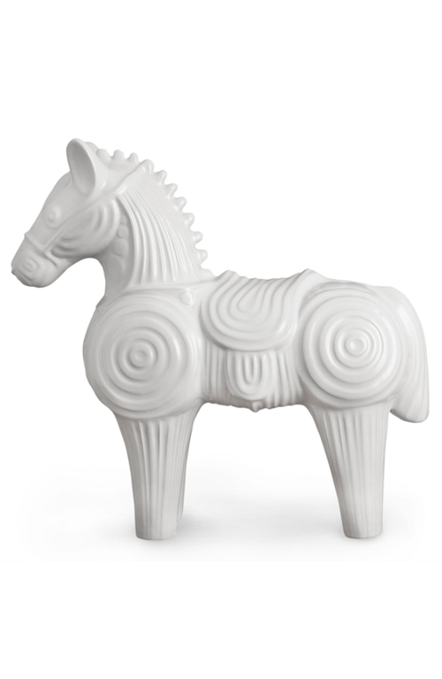 Jonathan Adler Menagerie Horse Sculpture In White