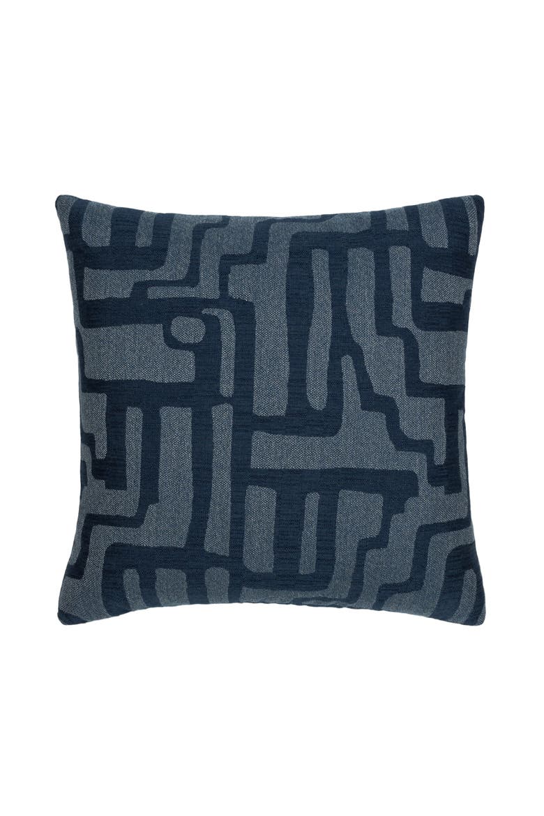 Noble Indoor & Outdoor Woven Accent Pillow, Alternate, color, Indigo