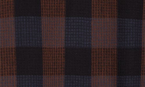 Song For The Mute Plaid Long Sleeve Cotton Polo In Multi
