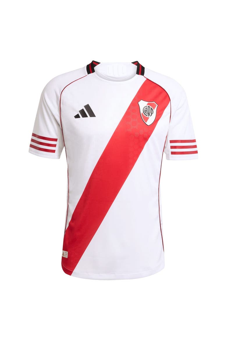 Men's adidas White Club Atlético River Plate 2025/26 Home Authentic Jersey, Alternate, color, White