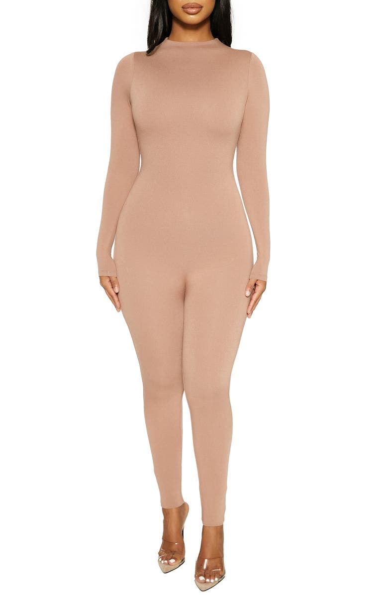 Naked Wardrobe The NW Jumpsuit, Main, color, Coco