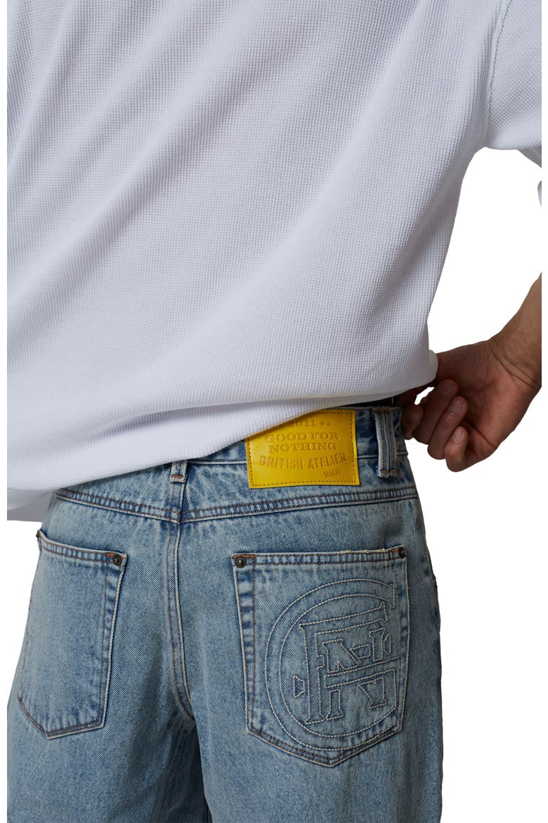 Straight Leg Baggy Jeans, Alternate, color, Blue