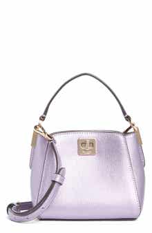 phoebe metallic shoulder bag