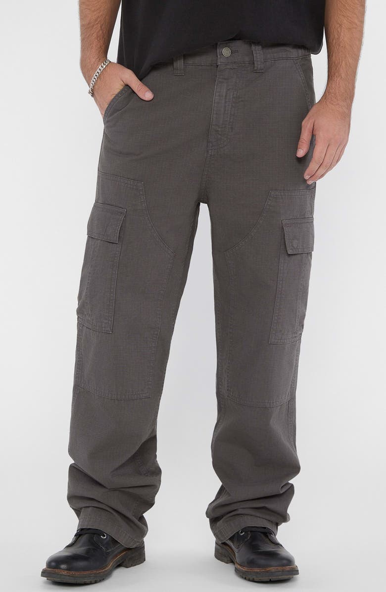 GUESS ORIGINALS Go Ripstop Panel Mid Rise Cargo Pants, Main, color, Grey