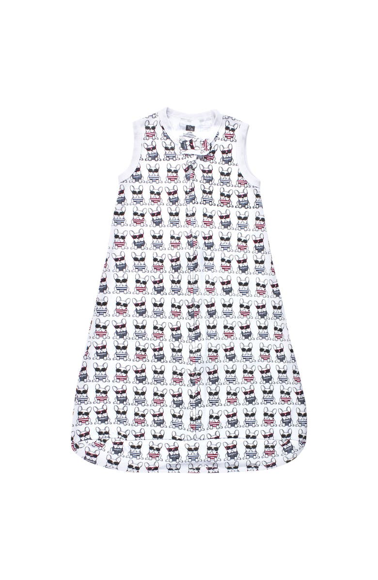 Hudson Baby Interlock Cotton Sleeveless Sleeping Bag, Alternate, color, French Dog