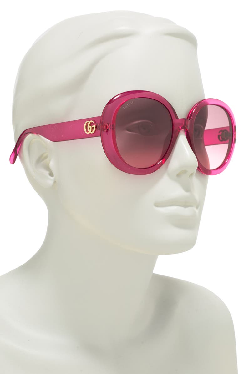 Gucci 52mm Round Sunglasses, Alternate, color,
