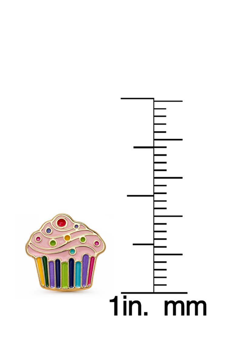 Lily Nily Kids' Cupcake Enamel Stud Earrings, Alternate, color,