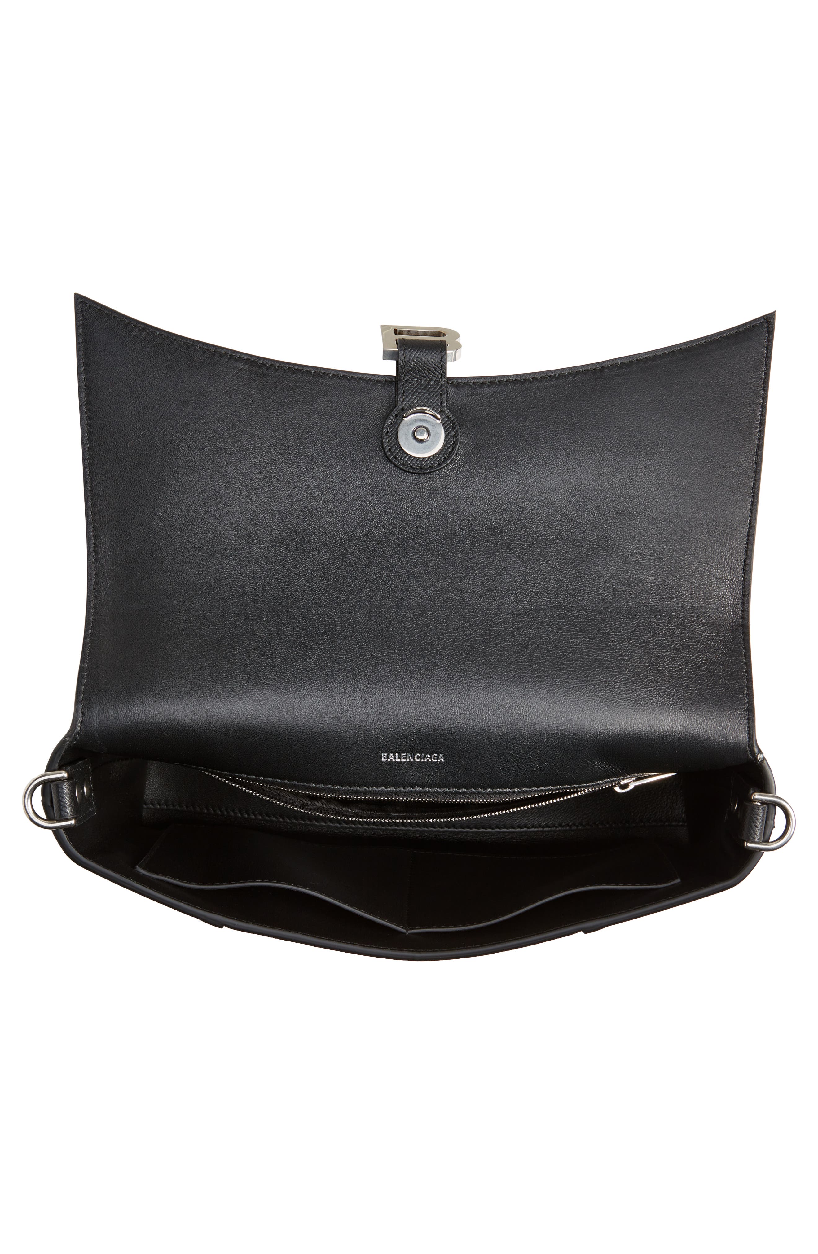 Balenciaga Downtown Grained Leather Crossbody Bag, Alternate, color, 