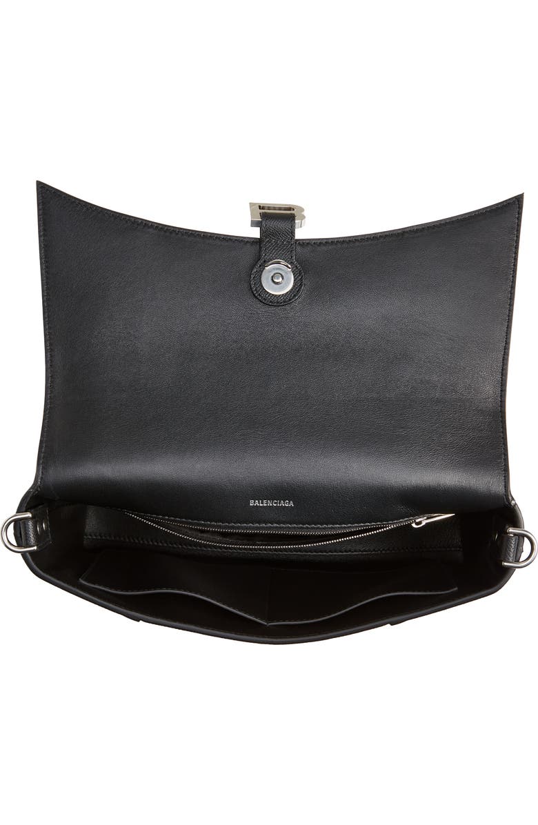 Balenciaga Downtown Grained Leather Crossbody Bag, Alternate, color,