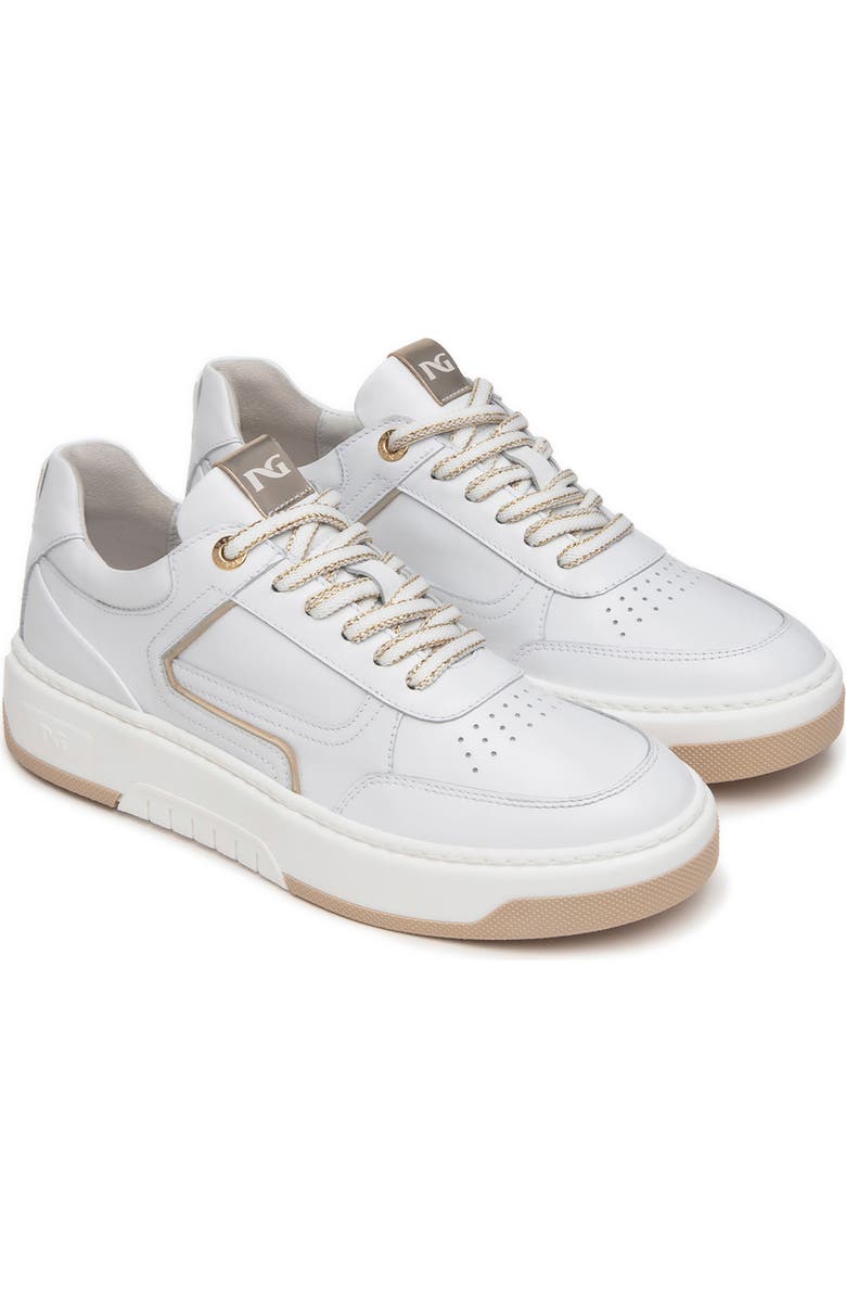 NeroGiardini Clean Retro Sneaker, Main, color, White