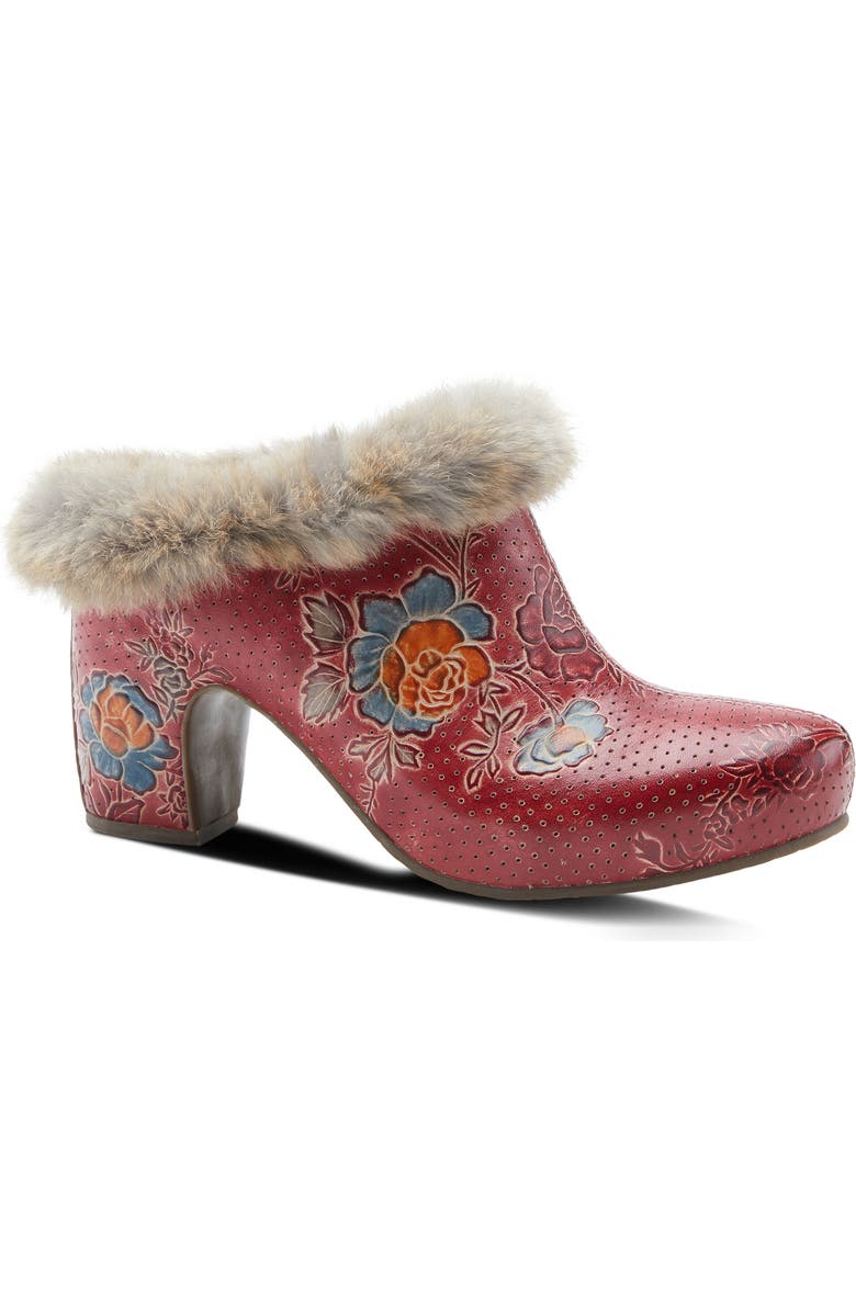 L'Artiste by Spring Step Janis Faux Fur Lined Clog, Main, color,
