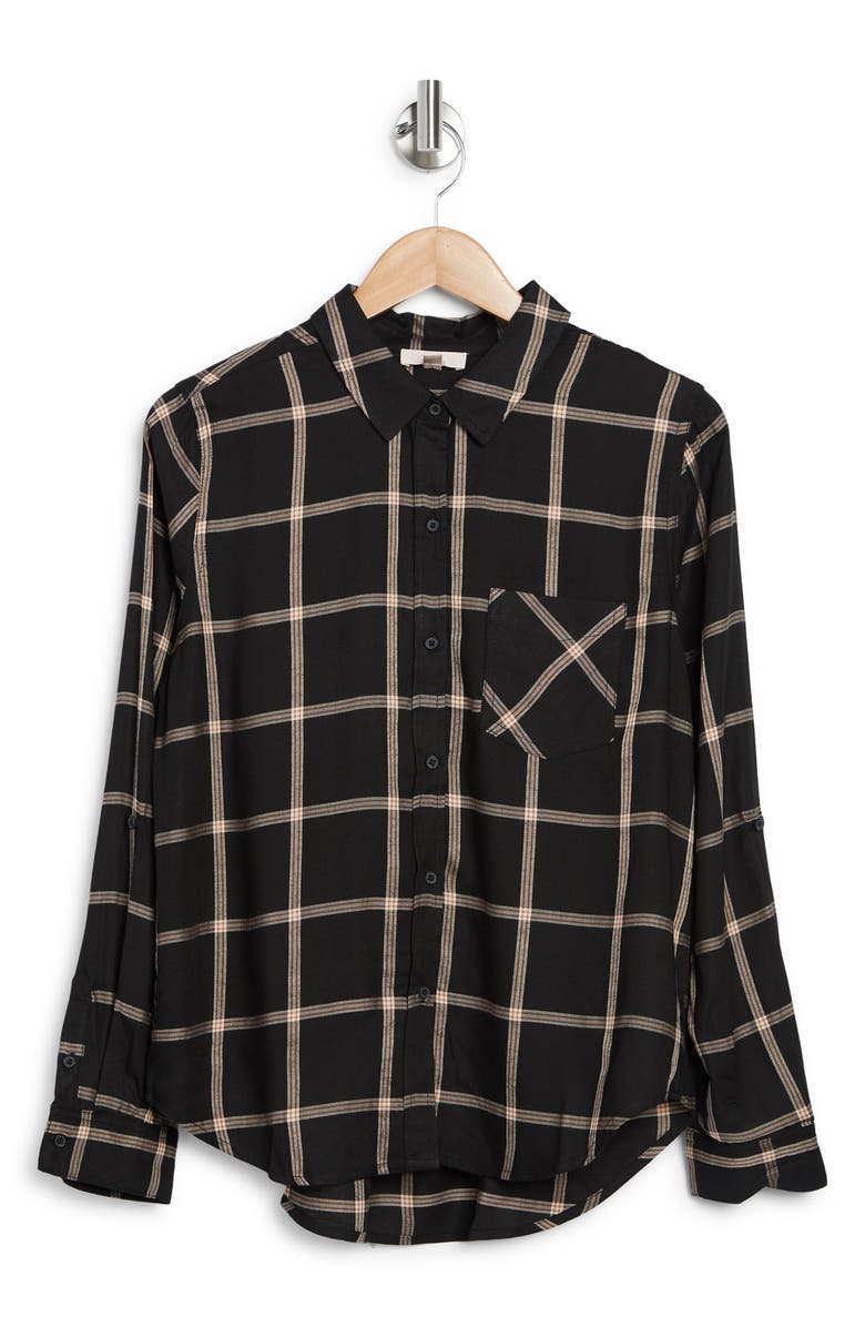 COMO VINTAGE Plaid Button-Up Shirt, Alternate, color, 