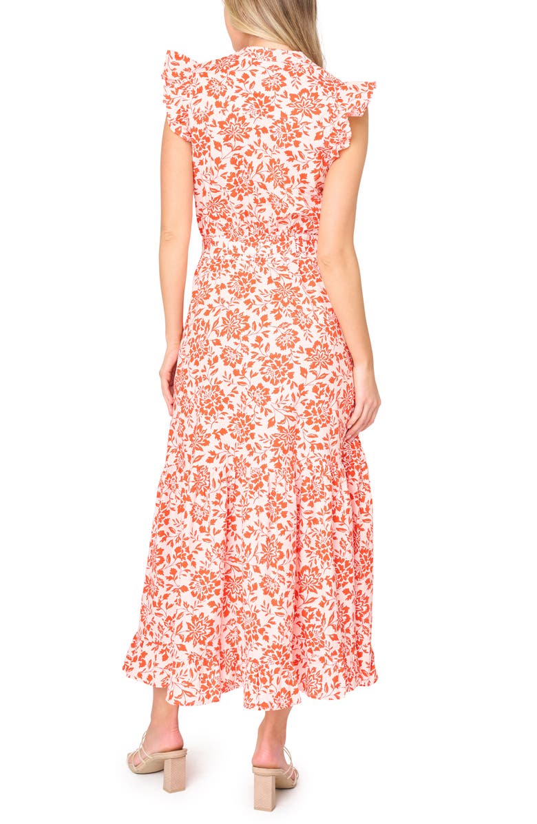 GIBSONLOOK Ruffle Print Maxi Dress, Alternate, color, Blossom Haze