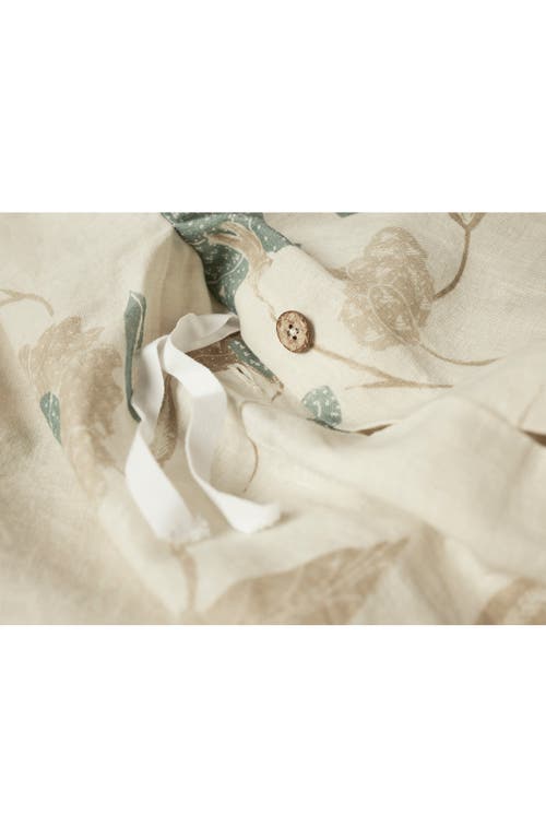 Coyuchi Aurora Print Duvet Cover In Sand